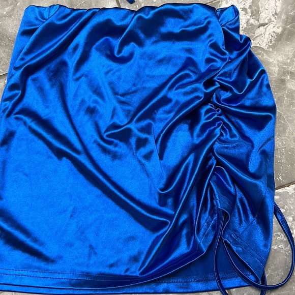 Shein Blue Top and Skirt Set - Picture 2 of 5